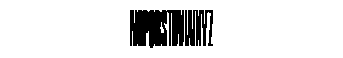SwisspostersVAR UltraCondensedBold Instance Font UPPERCASE