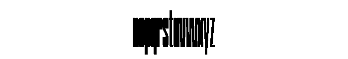SwisspostersVAR UltraCondensedBold Instance Font LOWERCASE