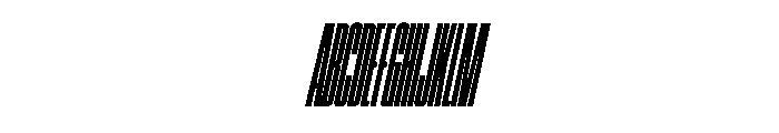 SwisspostersVAR UltraCondensedBoldItalic Instance Font UPPERCASE