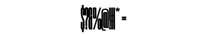 SwisspostersVAR UltraCondensedExtraBold Instance Font OTHER CHARS