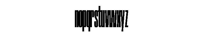 SwisspostersVAR UltraCondensedExtraBold Instance Font LOWERCASE