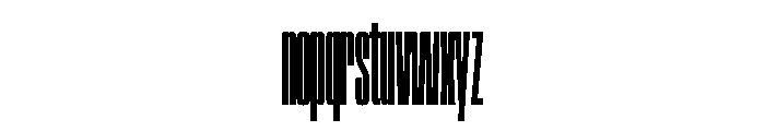 SwisspostersVAR UltraCondensedExtraBoldTall Instance Font LOWERCASE