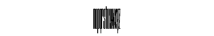 SwisspostersVAR UltraCondensedLightTall Instance Font LOWERCASE