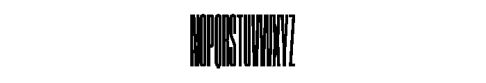 SwisspostersVAR UltraCondensedSemiBold Instance Font UPPERCASE