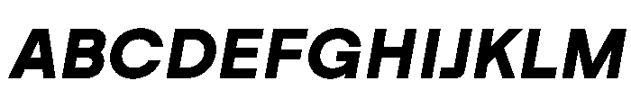 Swiza BoldItalic Font UPPERCASE