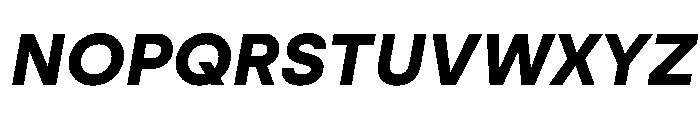 Swiza BoldItalic Font UPPERCASE