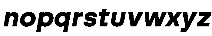 Swiza BoldItalic Font LOWERCASE