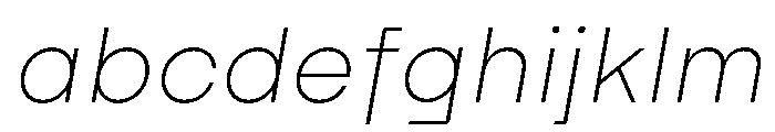 Swiza ExtraLightItalic FONT