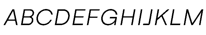 Swiza LightItalic Font UPPERCASE
