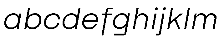 Swiza LightItalic FONT
