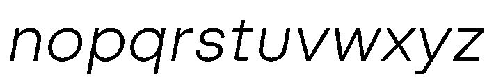 Swiza LightItalic Font LOWERCASE