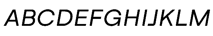 Swiza RegularItalic Font UPPERCASE