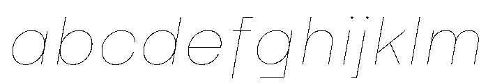 Swiza ThinItalic FONT
