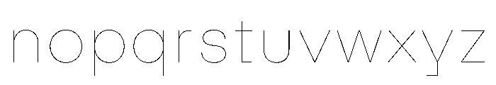 Swiza Thin Font LOWERCASE