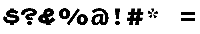 Swono Bold Instance Font OTHER CHARS