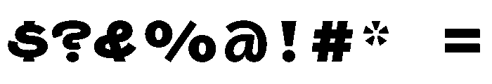 Swono ExtraBold Instance Font OTHER CHARS