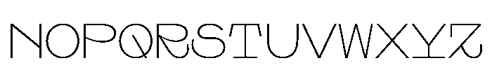 Swono ExtraLight Instance Font UPPERCASE