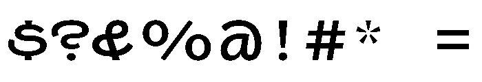 Swono Medium Instance Font OTHER CHARS