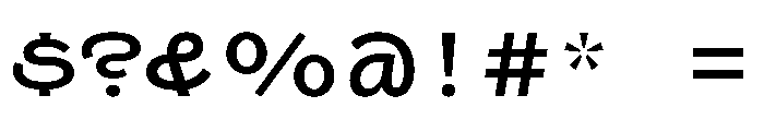 Swono Medium Font OTHER CHARS