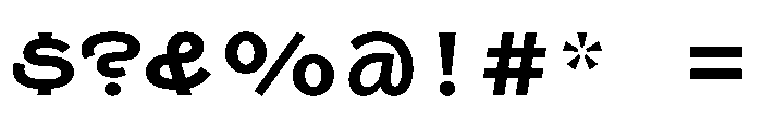 Swono SemiBold Font OTHER CHARS