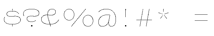 Swono Thin Instance Font OTHER CHARS