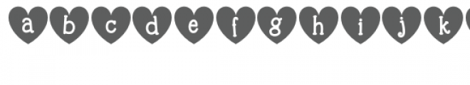 sweet heart font Font LOWERCASE