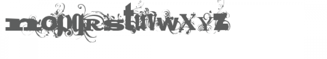 swirly gig Font LOWERCASE