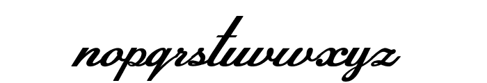 Swoon-BoldItalic Font LOWERCASE