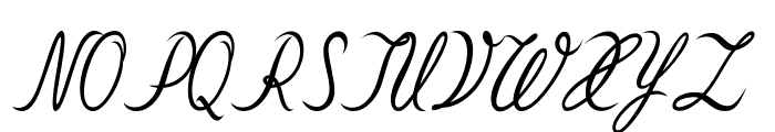 Swoon-CondensedItalic Font UPPERCASE