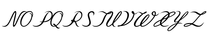 Swoon-Italic Font UPPERCASE