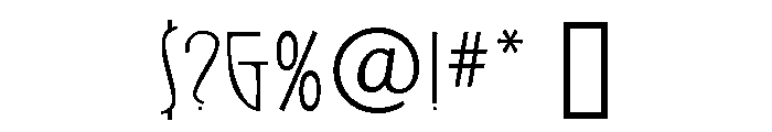 Swaak Centennial Regular Font OTHER CHARS