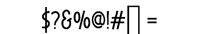 Sweet & Salty Regular Font OTHER CHARS