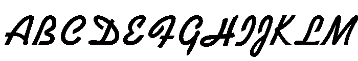 Swing Bold Font UPPERCASE