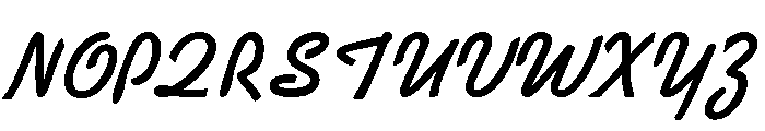 Swing Bold Font UPPERCASE