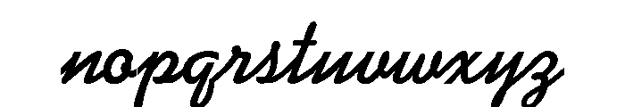 Swing Bold Font LOWERCASE