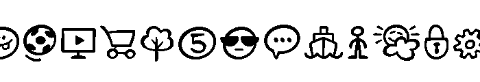 SwingKing Icons Font UPPERCASE