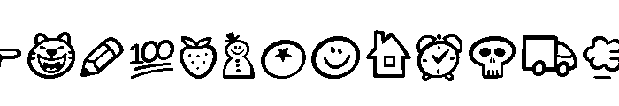 SwingKing Icons Font LOWERCASE