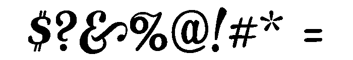 Swingdancer Regular Font OTHER CHARS