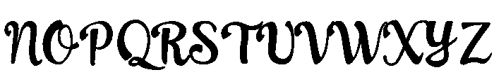 Swingdancer Regular Font UPPERCASE