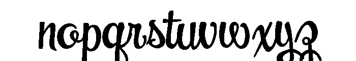 Swingdancer Regular Font LOWERCASE