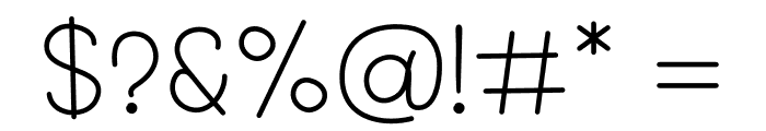 SX Write II Light Font OTHER CHARS