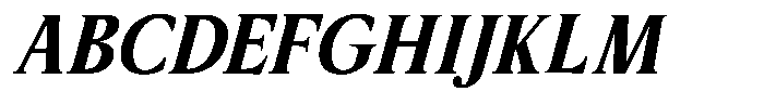 Sx Advertentie Bold Italic Font UPPERCASE