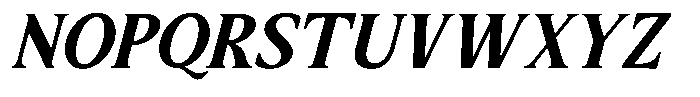 Sx Advertentie Bold Italic Font UPPERCASE