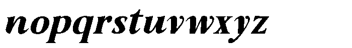 Sx Advertentie Bold Italic Font LOWERCASE