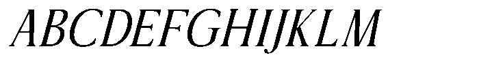 Sx Advertentie Italic Font UPPERCASE