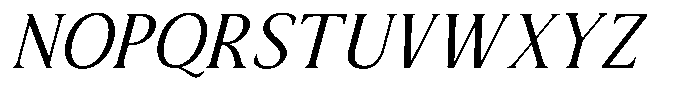 Sx Advertentie Italic Font UPPERCASE
