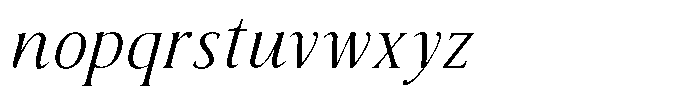 Sx Advertentie Light Italic Font LOWERCASE
