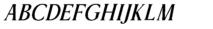 Sx Advertentie Medium Italic Font UPPERCASE