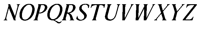 Sx Advertentie Medium Italic Font UPPERCASE