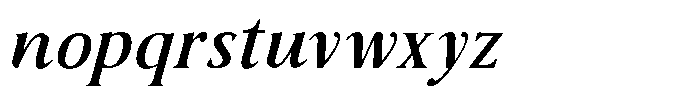 Sx Advertentie Medium Italic Font LOWERCASE